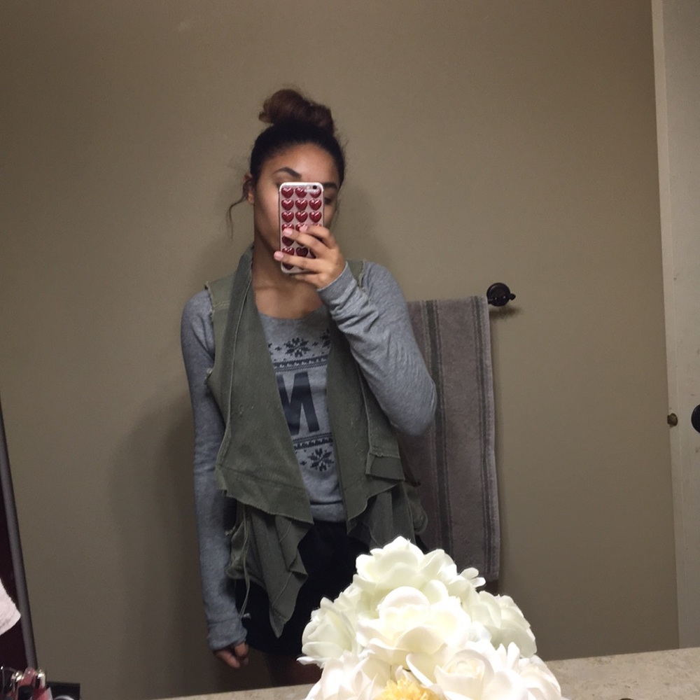 Cute cut off denim vest